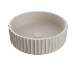 LAVAMANOS REDONDO DE SOBREPONER 40 CM ATHENS SIGNATURE BEIGE REF. VLAV7863 MARCA NOVA