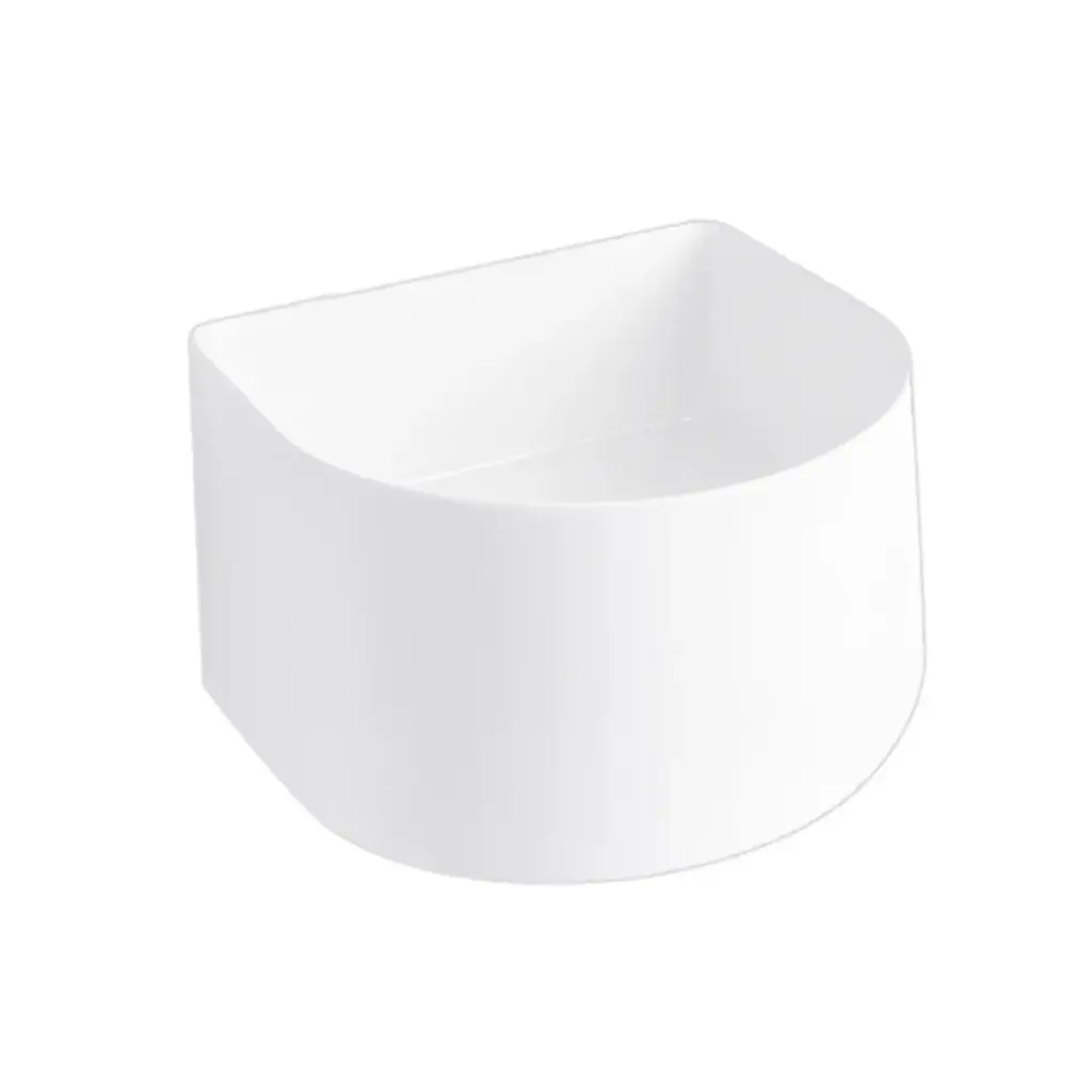 LAVAMANOS SEMIOVALADO AEREO 40 CM X 40 CM X 38 CM COLOR BLANCO REF. LAV-2001 MARCA UNIQUE