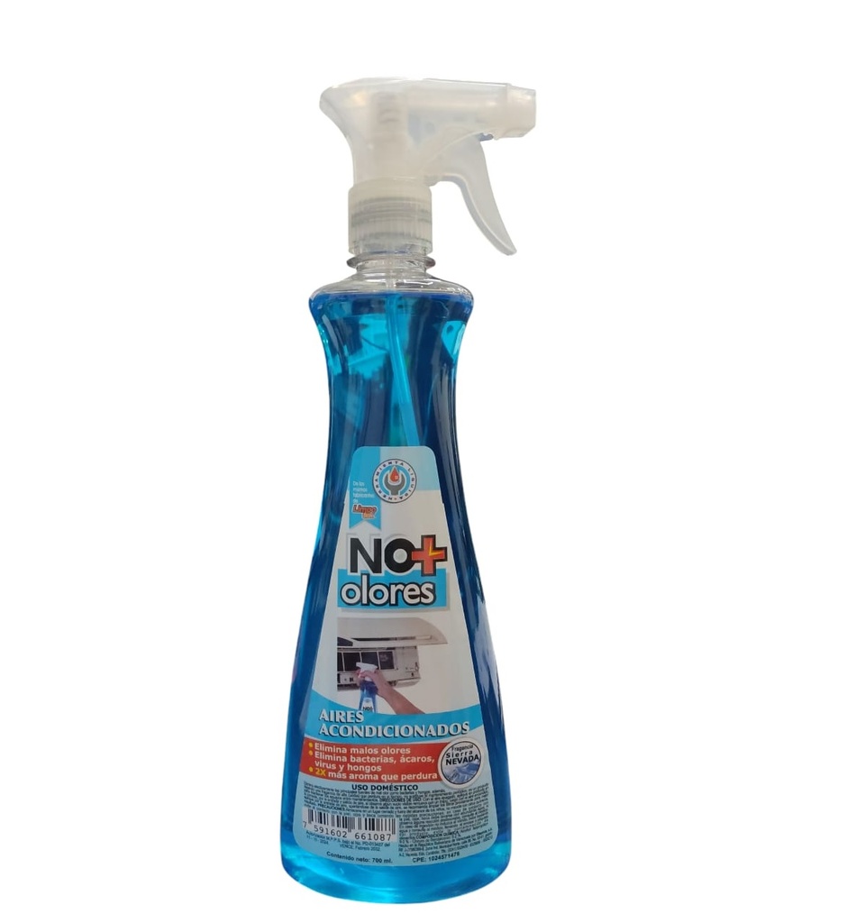 LIMPIADOR P/AIRES ACONDICIONADOS NO+OLORES 700 ML 23,67 OZ SIERRA NEVADA REF T6108 / 661087 DISORCA