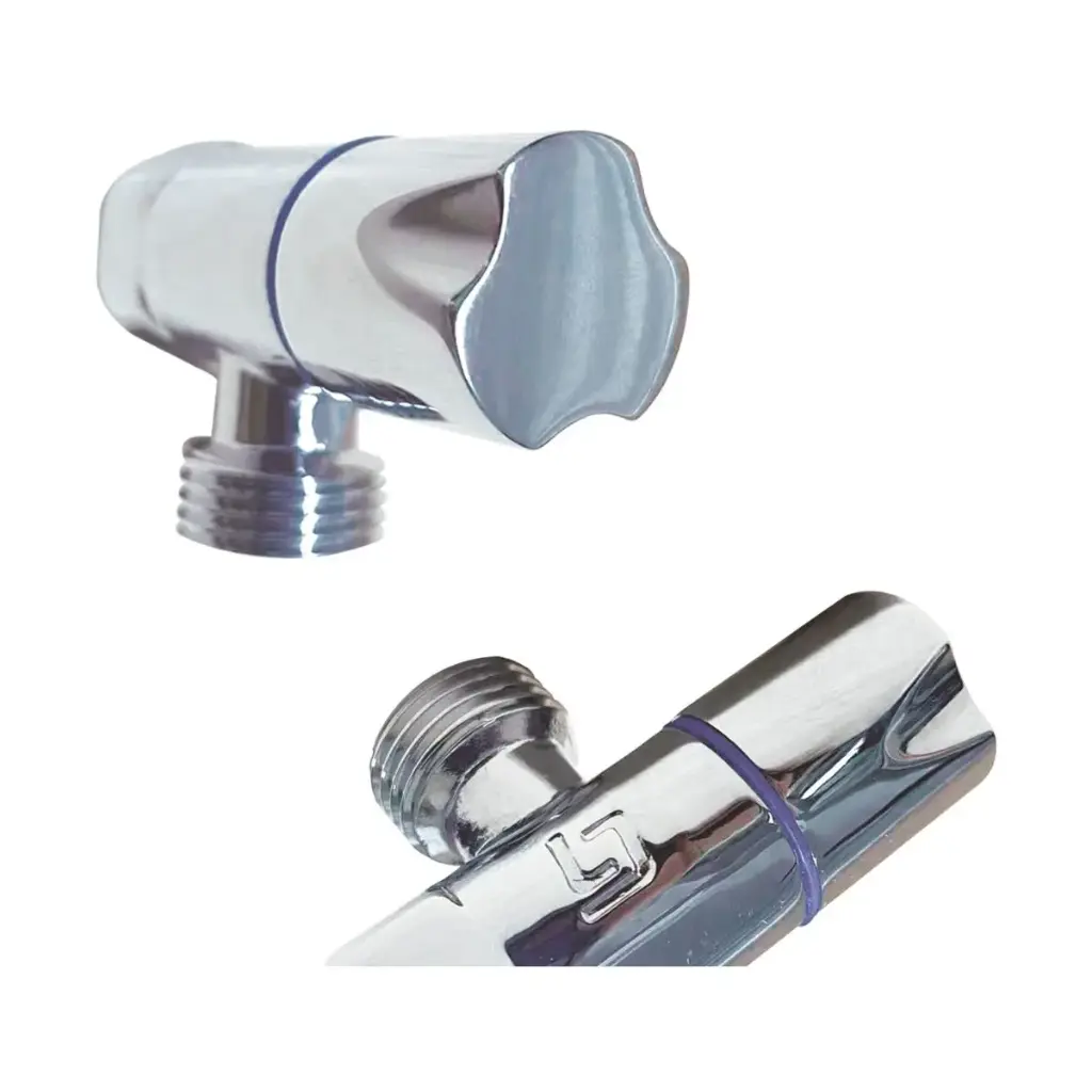 LLAVE DE ARRESTO 1/2 X 1/2" M/H ACERO INOX. STONE REF. GRI-0889 MARCA BELT-G