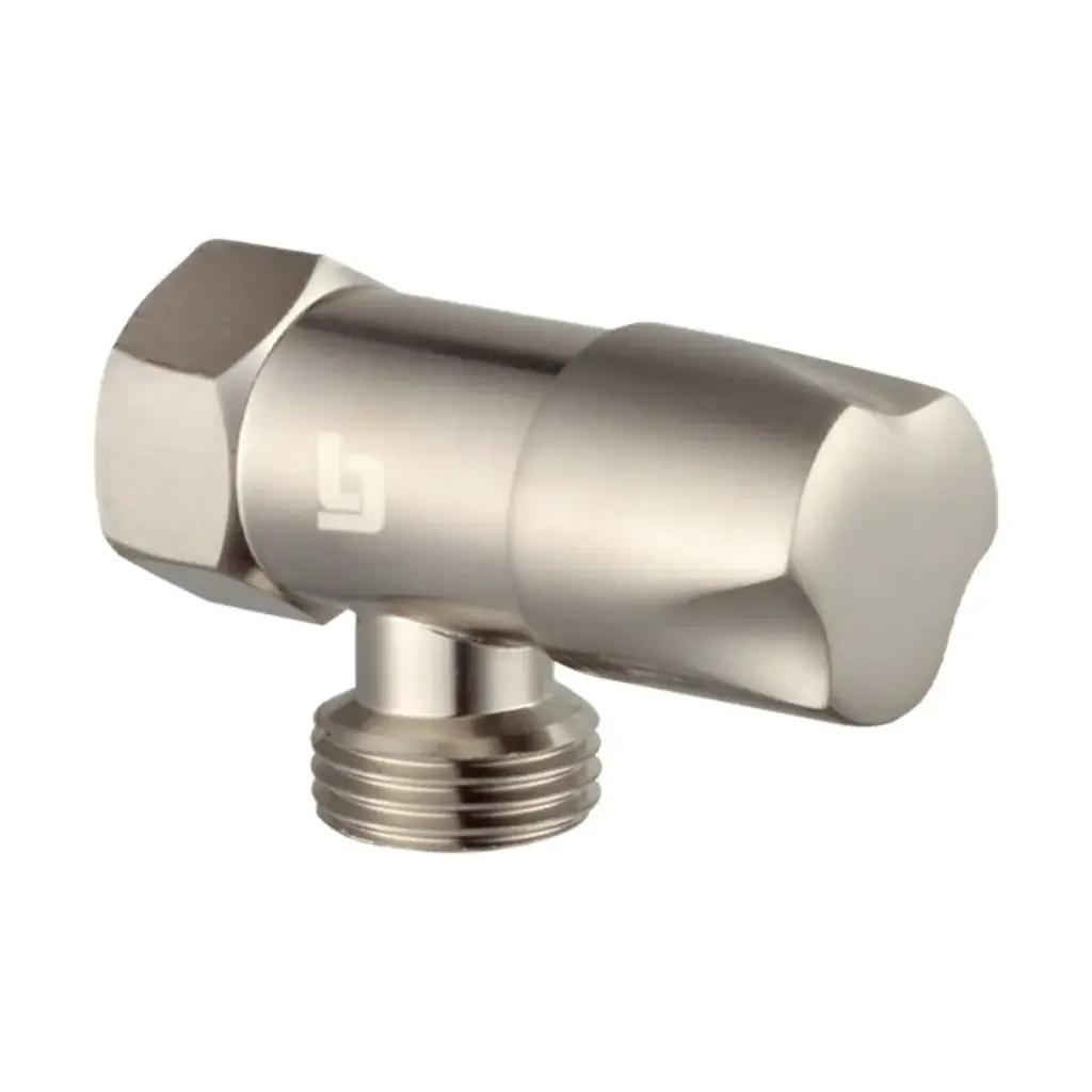 LLAVE DE ARRESTO 1/2" X 1/2" M/H ACERO INOX. STONE BRUSHED / CEPILLADO / SATINADO REF. GRI-1043 MARCA BELT-G