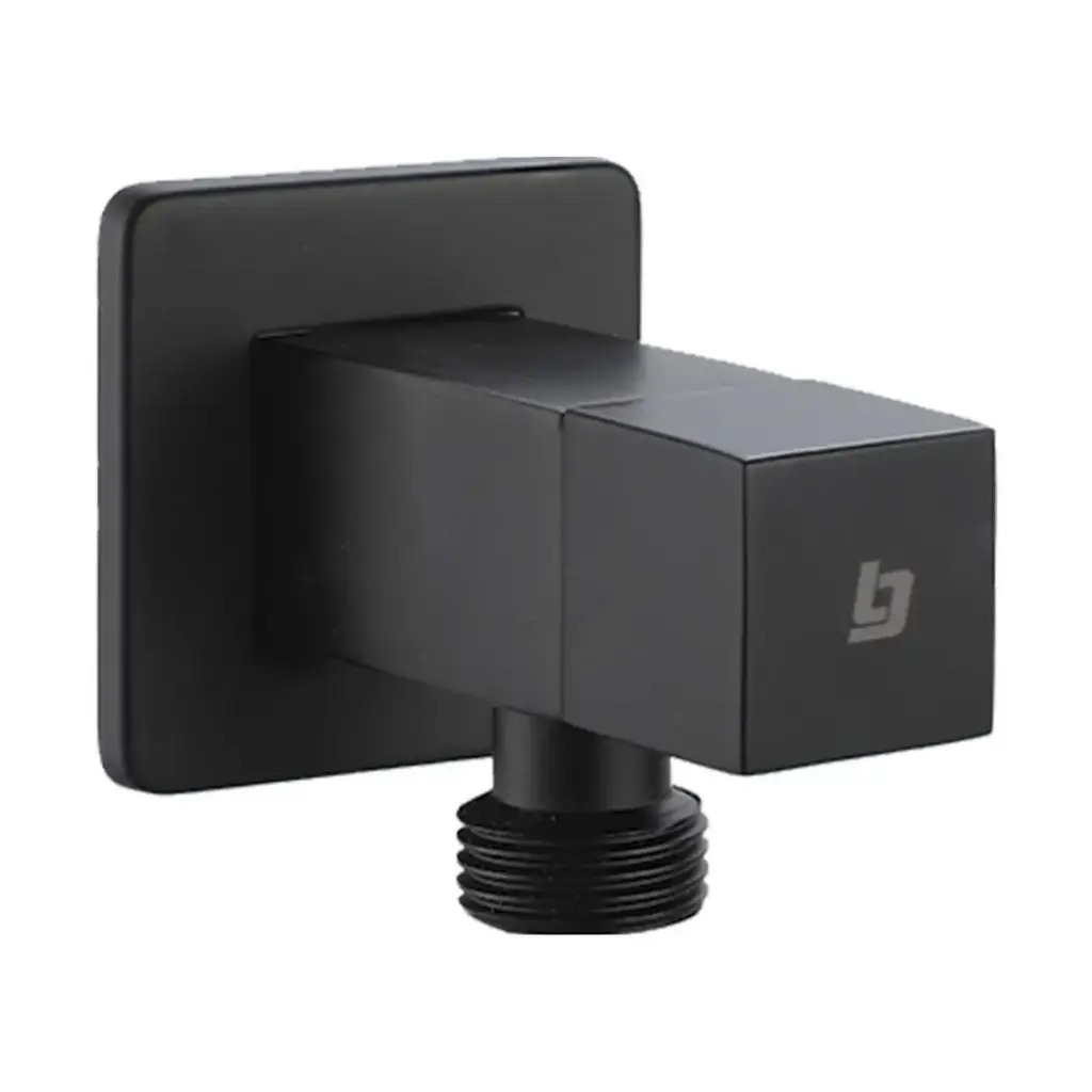 LLAVE DE ARRESTO 1/2" X 1/2" M/H ACERO INOX. SQUARE BLACK REF. GRI-1047 MARCA BELT-G