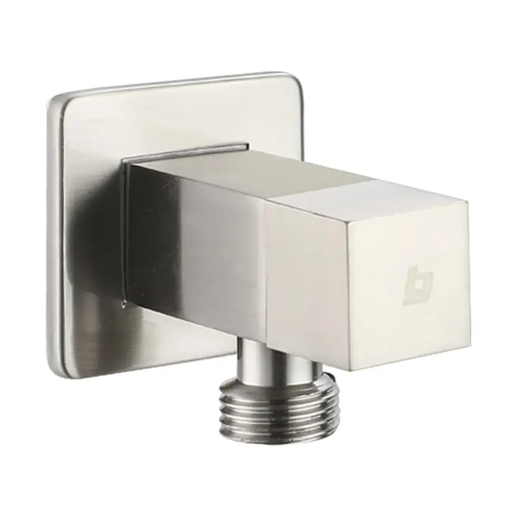 LLAVE DE ARRESTO 1/2" X 1/2" M/H ACERO INOX. SQUARE BRUSHED / CEPILLADO / SATINADO REF. GRI-1048 MARCA BELT-G