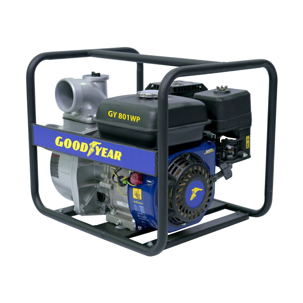 MOTOBOMBA DE 7 HP 3600 RPM 900 L / MIN DE 3" X 3" A GASOLINA REF. GY801WP MARCA GOOD YEAR