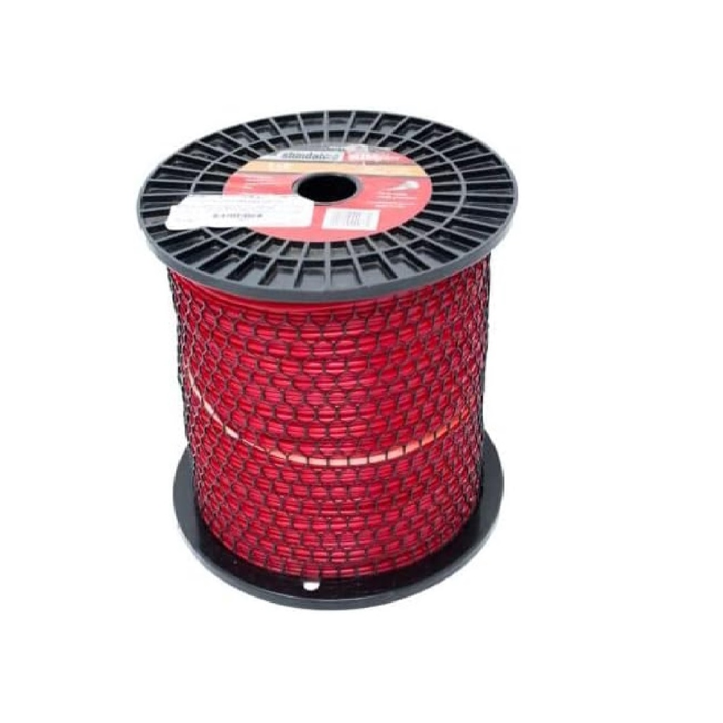 NYLON REDONDO PARA PODADORA 3,30 MM X 229 MTS ( ROLLO )  ROJO REF. 13005 / 000355 MARCA SHINDAIWA