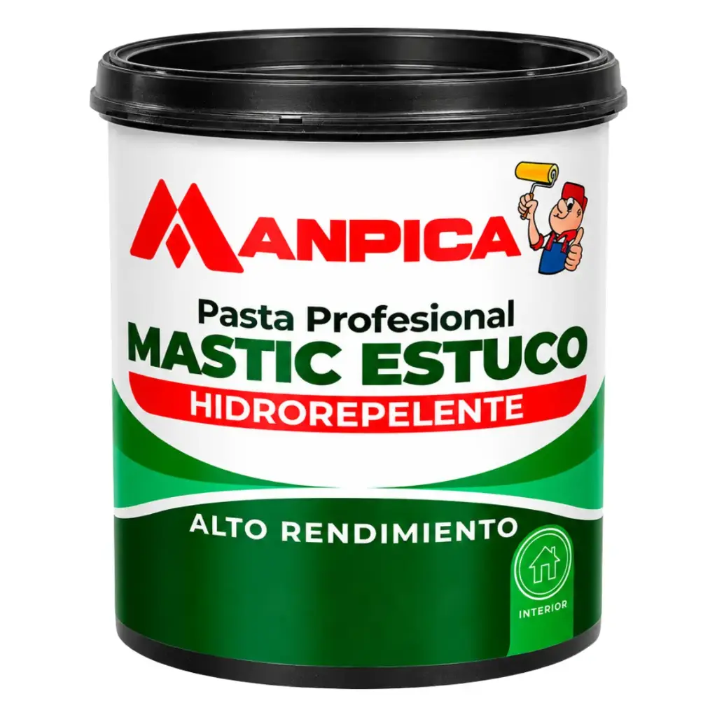 PASTA PROFESIONAL 1 GL (6.3 KG) MASTIC ESTUCO HIDROREPELENTE REF. PEH-100-10 MARCA MANPICA