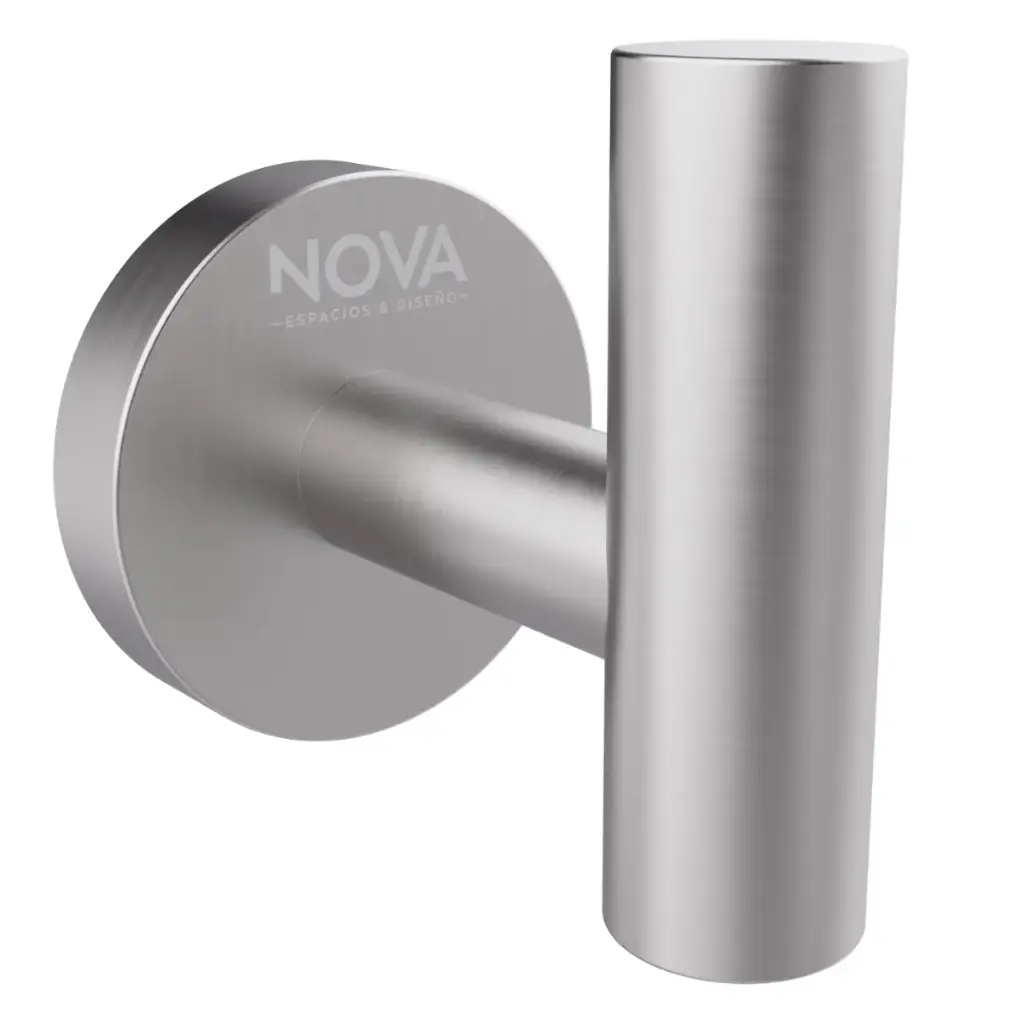 PERCHERO INDIVIDUAL 50 MM SERIE TEMPO BRUSHED / SATINADO RADIANCE REF. NVACC7611 MARCA NOVA