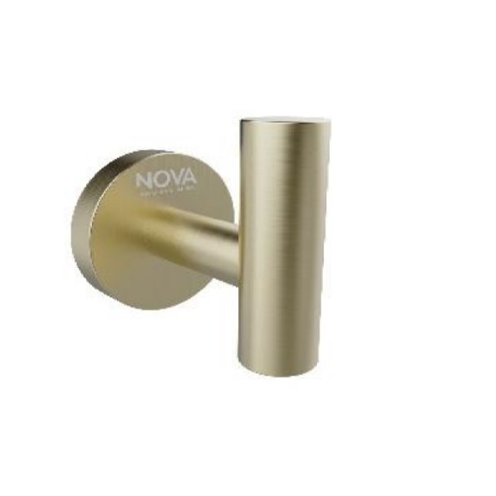 PERCHERO INDIVIDUAL 50 MM SERIE TEMPO D´OR RADIANCE / DORADO REF. NVACC7641 MARCA NOVA