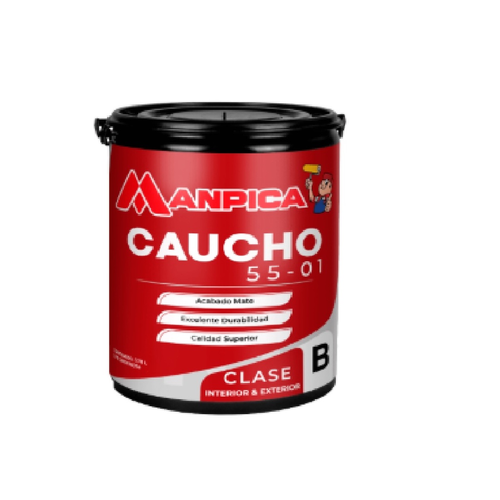 PINTURA DE CAUCHO 55-01 CLASE B 1 GL ARENA REF. CCB-219-10 MARCA MANPICA