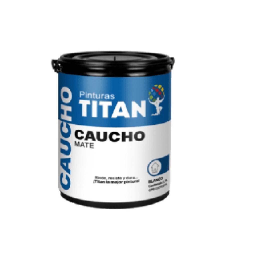 PINTURA DE CAUCHO TITAN CLASE C 1 GL COLOR BLANCO REF. CCT-100-10 MARCA MANPICA