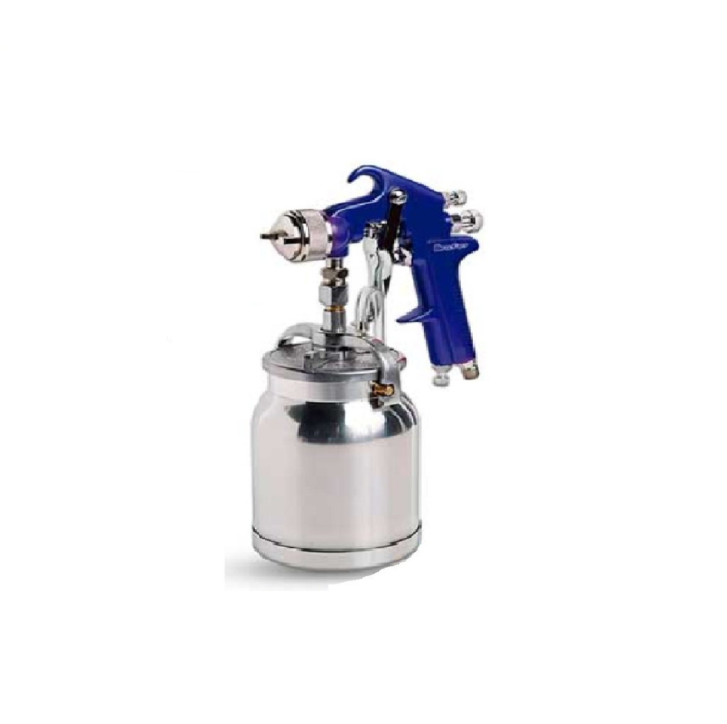 PISTOLA P/ PINTAR PROF. ALTA PRES. V/ALUM 1 LT 57 PSI BOQ. 1.3CM REF. 4001P-13 / 423939 MARCA BRUFER