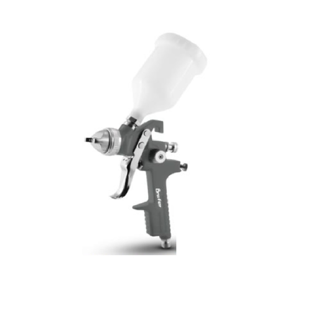 PISTOLA PARA PINTAR GRAVEDAD V/PLASTICO 600 ML 50 PSI BOQ. 1.8CM REF. AB17P-18 / 424028 MARCA BRUFER