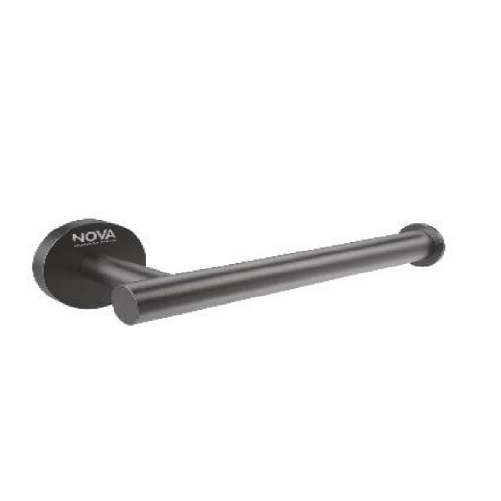 PORTAROLLO INDIVIDUAL DECORATIVO 17 CM SERIE TEMPO ANTHRACITE RAD / GRIS REF. NVACC7636 MARCA NOVA