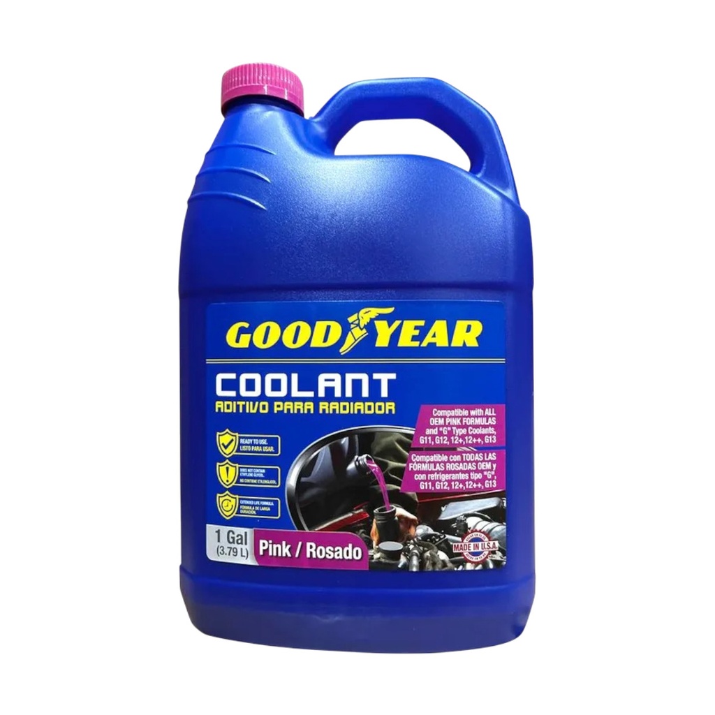 REFRIGERANTE ROSADO 1 GL ( 3.79 LT ) PARA RADIADOR REF. 991-RAPINK / 197044 MARCA GOOD YEAR