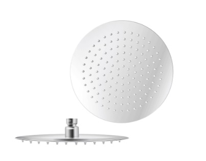 REGADERA ANTICALCAREA 10" ULTRA PLANA REDONDA SIN BRAZO GRI-0245 MARCA BELT-G