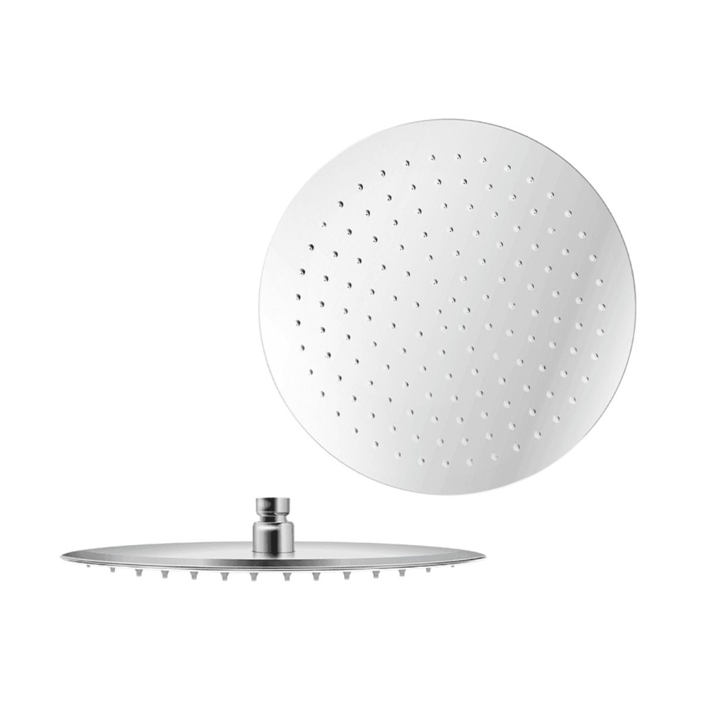 REGADERA ANTICALCAREA 12" ULTRA PLANA REDONDA SIN BRAZO GRI-0247 MARCA BELT-G