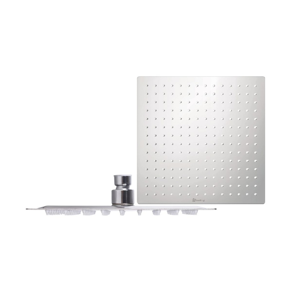 REGADERA ANTICALCAREA 16" ULTRA PLANA CUADRADA SIN BRAZO GRI-0253 MARCA BELT-G