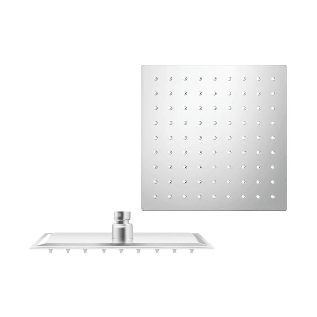 REGADERA ANTICALCAREA 8" ULTRA PLANA CUADRADA SIN BRAZO GRI-0242 MARCA BELT-G