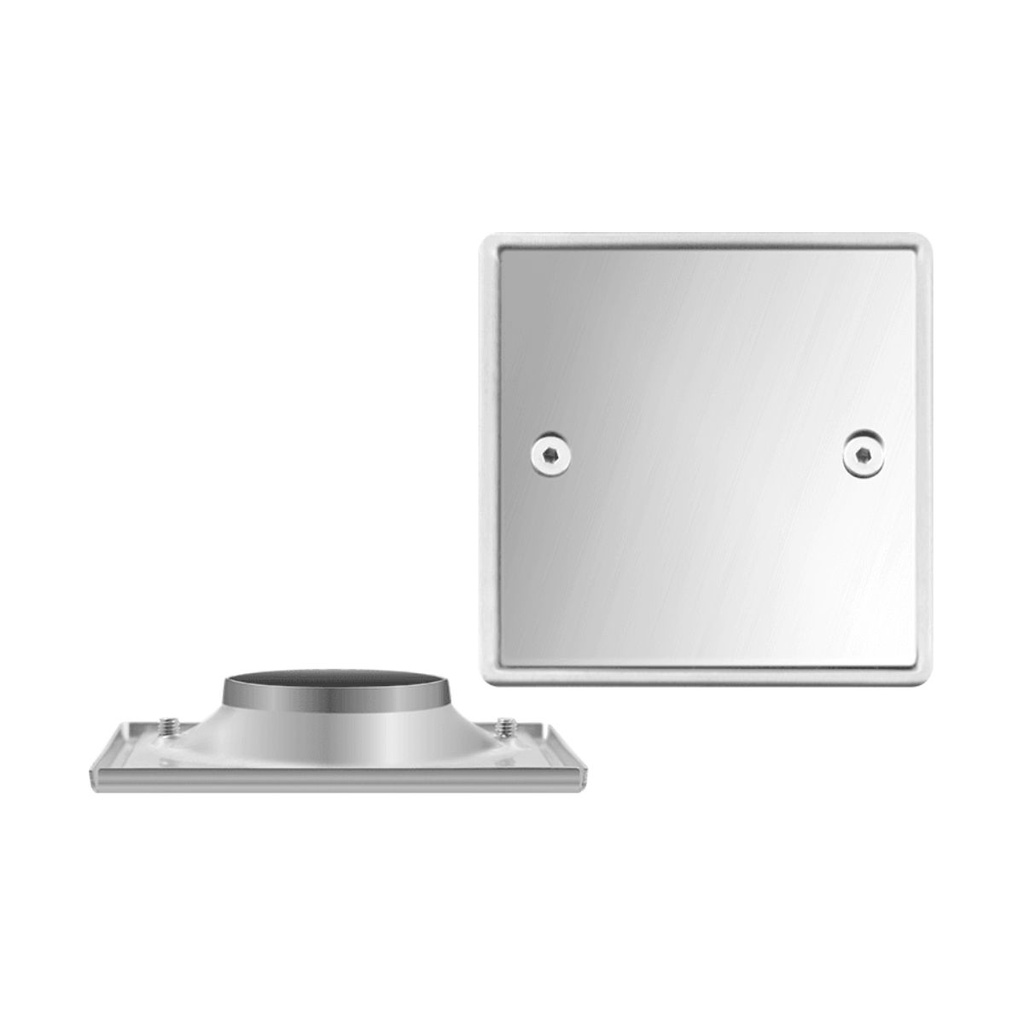 REJILLA ACERO INOX. CIEGA 10 CM CUADRADA REF. GRI-0717 MARCA BELT-G