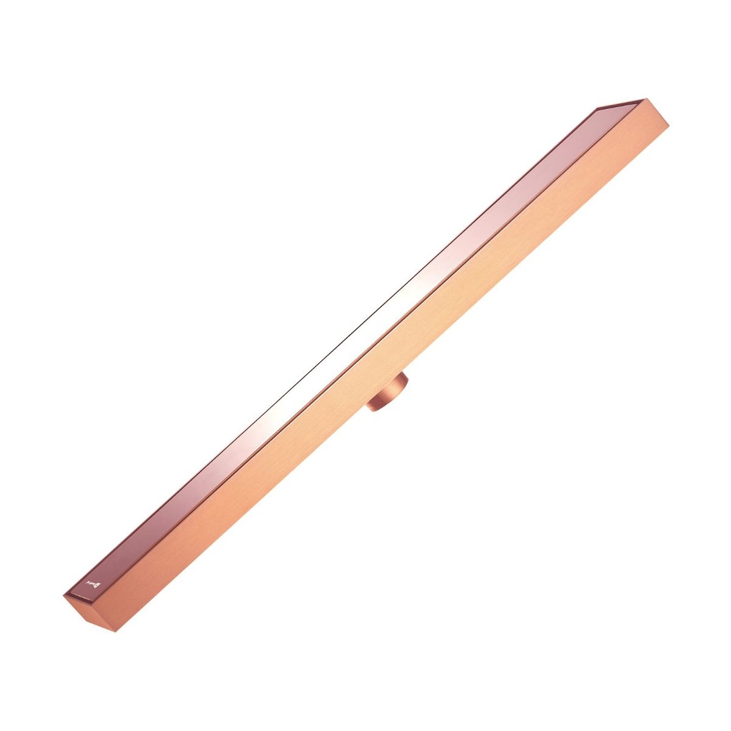 REJILLA RECTANGULAR / DESAGUE DOBLE FACE 60 x 5 CM LUXE ROSE GOLD ACERO INOX. GRI-0867 MARCA BELT-G