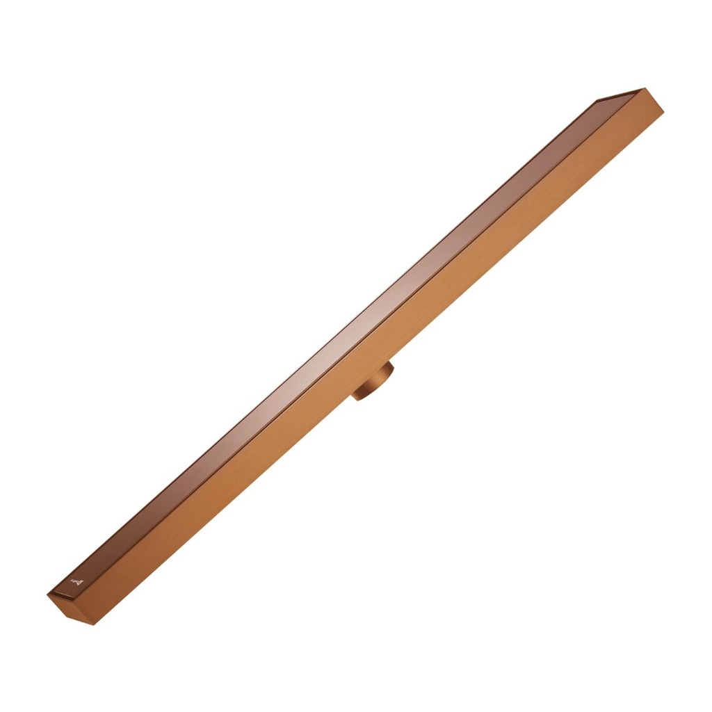 REJILLA RECTANGULAR / DESAGUE DOBLE FACE 90 x 5 CM LUXE ROSE GOLD ACERO INOX. GRI-0868 MARCA BELT-G