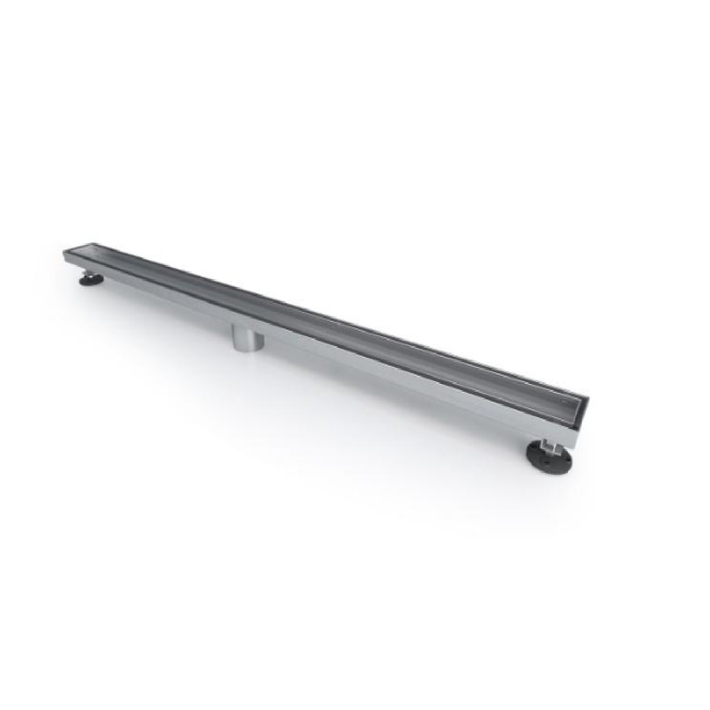 REJILLA RECTANGULAR / DESAGUE LINEAL 100 CM SERIE UNSEEN ACERO INOX GRIS MATE MARCA NOVA