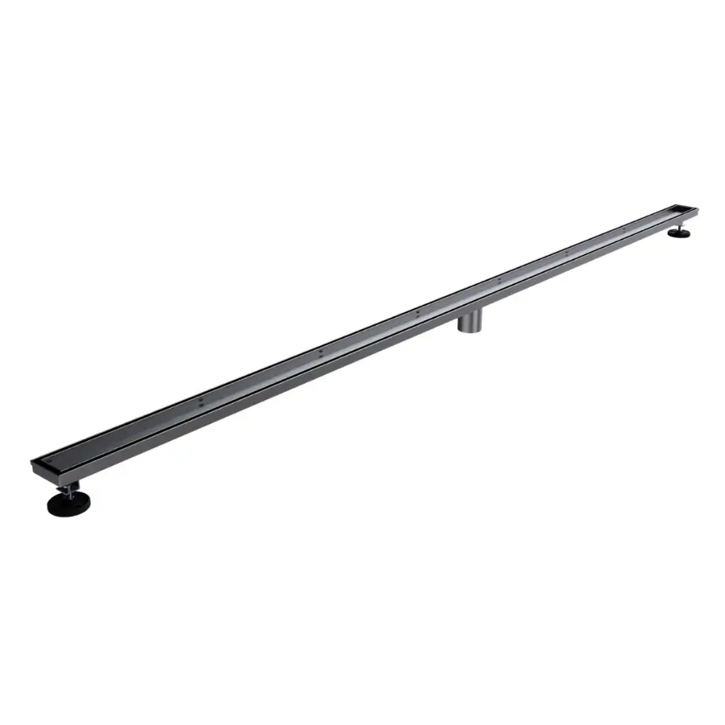REJILLA RECTANGULAR / DESAGUE LINEAL 200 CM SERIE UNSEEN FLAT ACERO INOX BRUSHED / GRIS MARCA NOVA