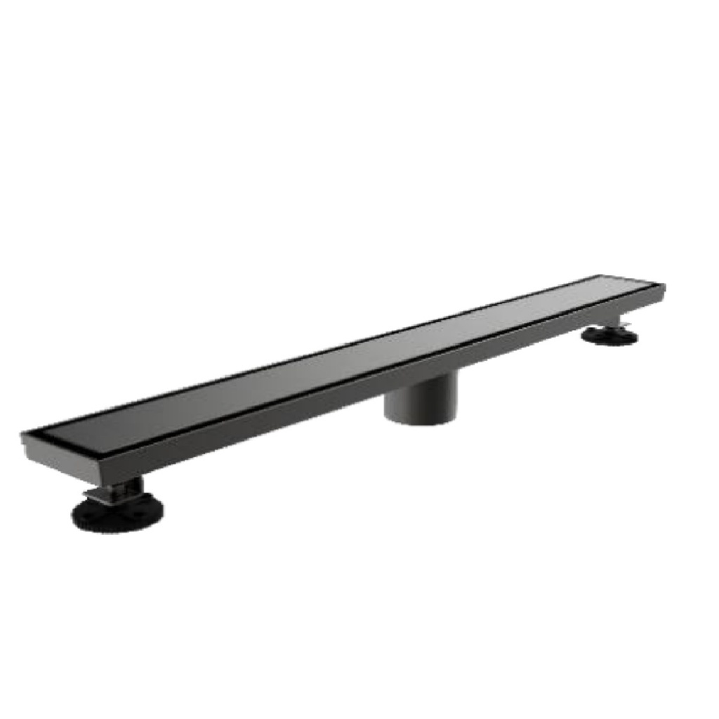 REJILLA RECTANGULAR / DESAGUE LINEAL 80 CM SERIE UNSEEN FLAT ACERO INOX ANTHRACITE / GRIS MARCA NOVA