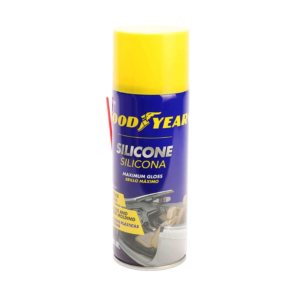 SILICONE EN SPRAY BRILLO MAXIMO P/METALES MOLD. PLAST Y GOMA 450ML REF. 991-GY09 / 0467393 GOOD YEAR