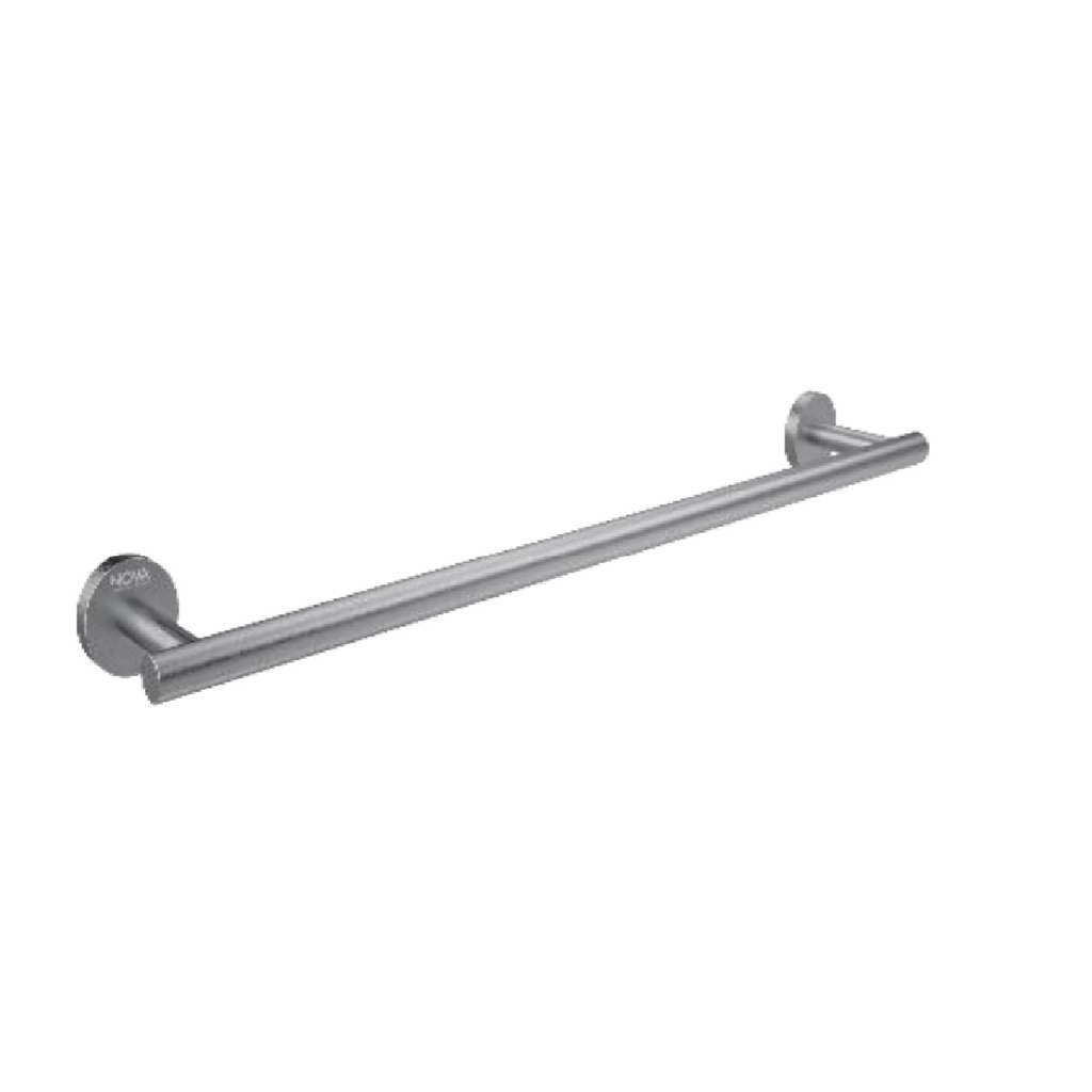 TOALLERO DE BARRA ACERO INOXIDABLE 60 CM SERIE TEMPO BRUSHED RAD / GRIS REF. NVACC7613 NOVA