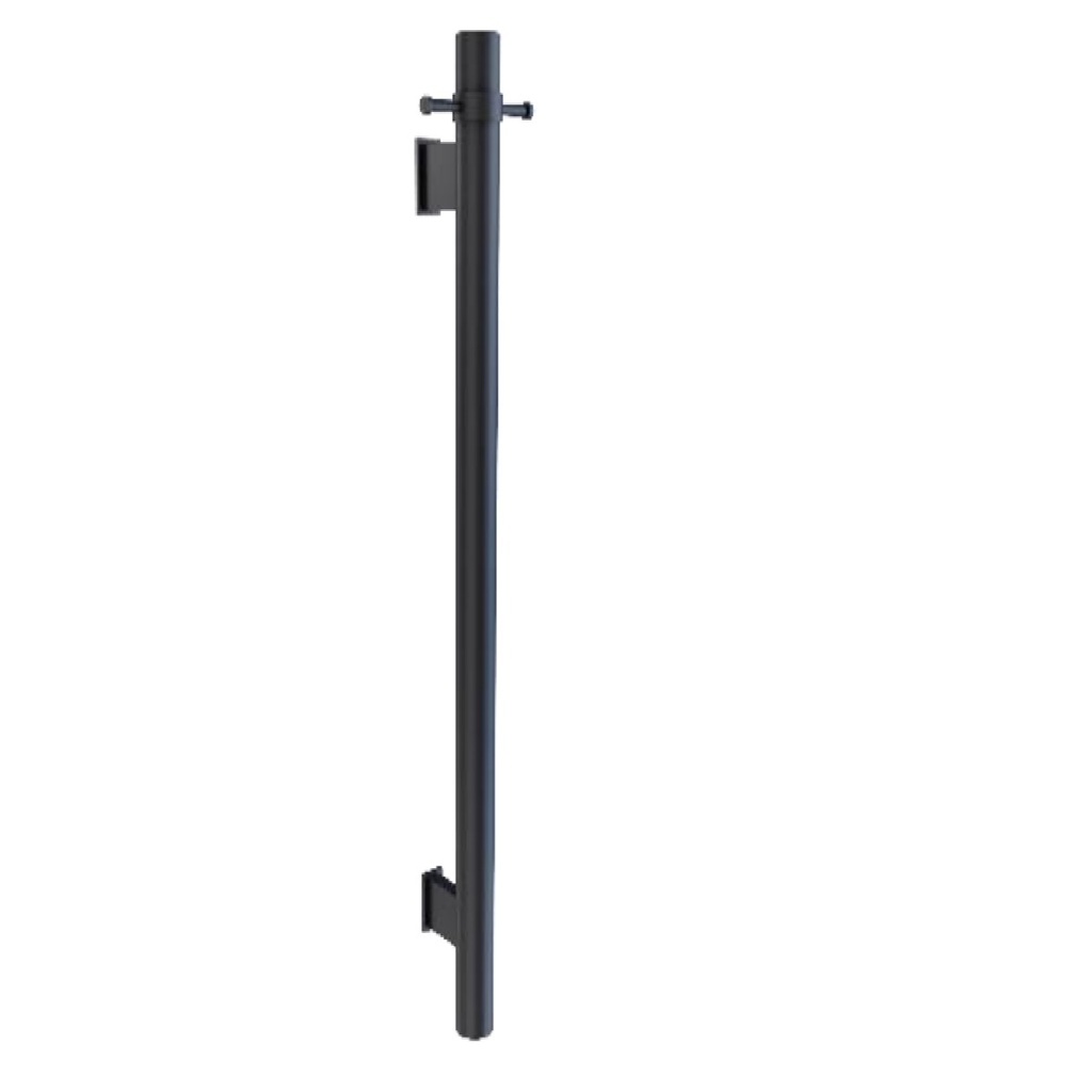 TOALLERO DE BARRA ACERO INOX 100 CM ELECTRICO SERIE ESSENT NOIR / NEG MAT REF. NVACC8121 MARCA NOVA