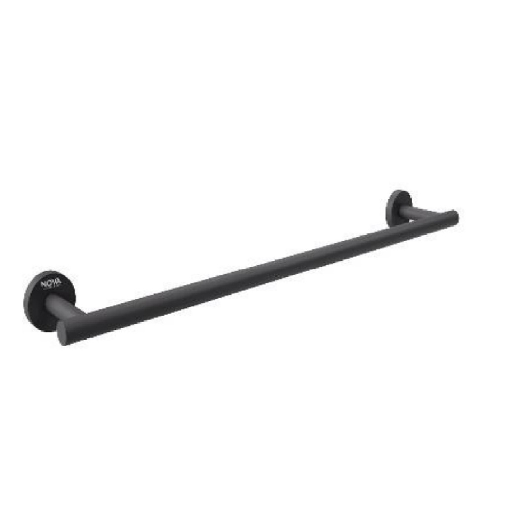 TOALLERO DE BARRA ACERO INOXIDABLE 60 CM SERIE TEMPO NOIR / NEGRO MATE REF. NVACC7623 NOVA