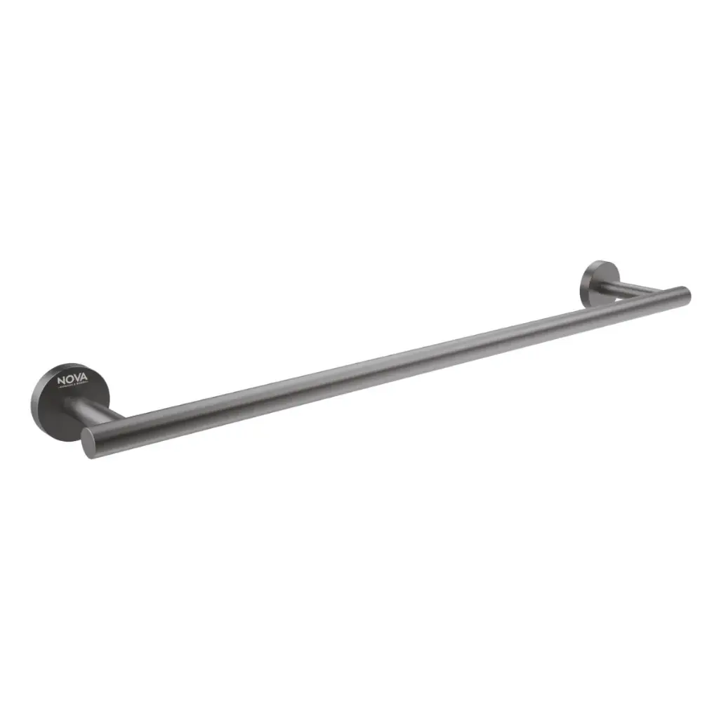 TOALLERO DE BARRA ACERO INOXIDABLE 60 CM SERIE TEMPO ANTHRACITE RAD / GRIS REF. NVACC7633 NOVA