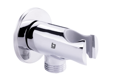 TOMA DE AGUA REDONDA CON SOPORTE P/ DUCHA TELEFONO GRI-1012 MARCA BELT-G