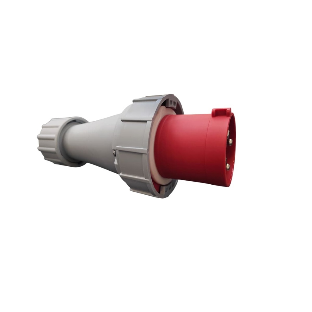 TOMA INDUSTRIAL MACHO 3 P + T 380 - 415 V 63 A IP67 REF. HTN0341 MARCA HTCN