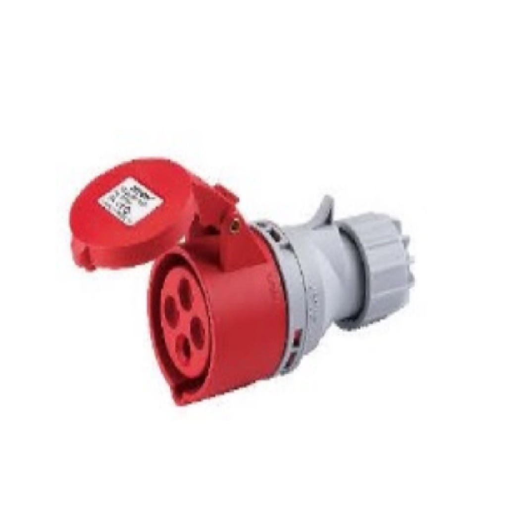 TOMA INDUSTRIAL HEMBRA 3 P + T 380 - 415 V 16 A IP44 REF. HTN214 MARCA HTCN