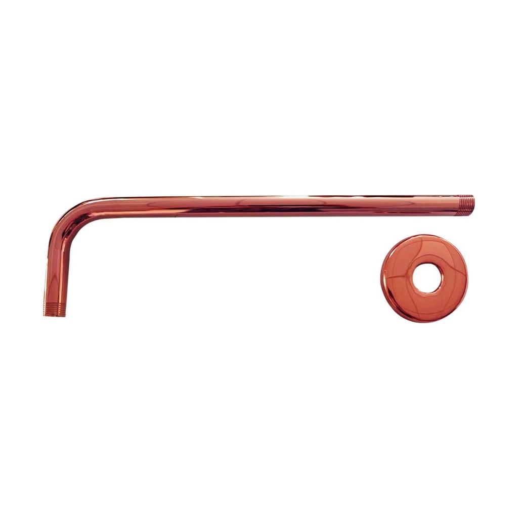 TUBO LARGO PARA REGADERA 1/2" X 90° ROSE GOLD GRI-1028 MARCA BELT-G