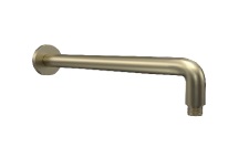 TUBO / BRAZO DE DUCHA PARA REGADERA LARGO 40 CM SERIE D´OR ORO REF. NVREG1009 MARCA NOVA