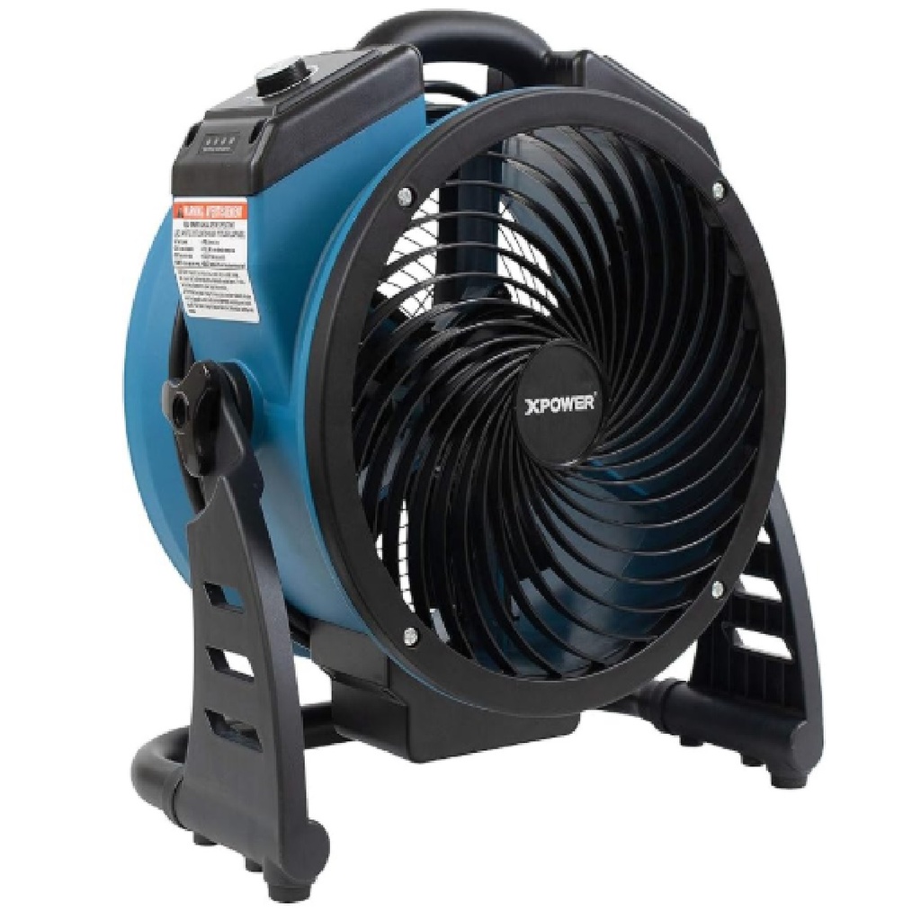 VENTILADOR DE PISO ASPA 8.9" 0.06 AMP 1000 CFM 3 VELOC. 115 V 60 HZ 26 W RECAR. C/BAT. C/TEMP XPOWER