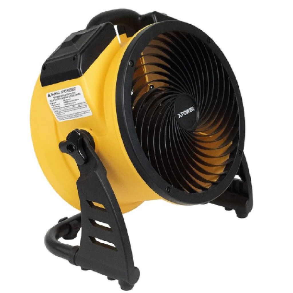 VENTILADOR INALAMBRICO ASPA 8.9" 1.2 AMP 900 CFM 115 V 60 HZ 22 W C/CARG + BAT C/PUERTO USB XPOWER