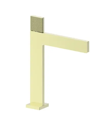 GRIFERIA PARA LAVAMANOS MONOMANDO ALTO SERIE LINEA LUXE ORO REF. 30GLV0083 MARCA FP