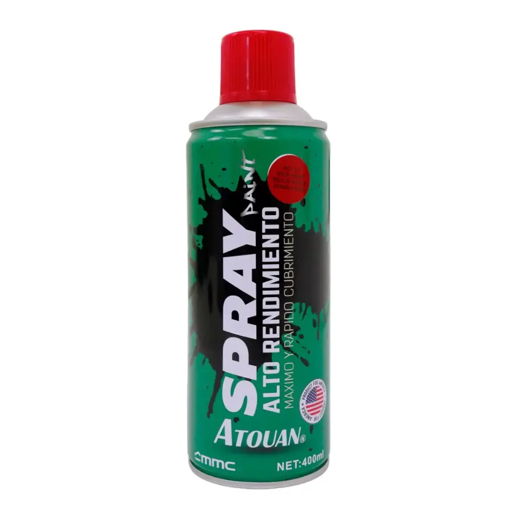 SPRAY AERESOL ESMALTE ALTA TEMPERATURA COLOR ROJO HONDA DE 400 ML REF 1807002 / 670326 / 67 MARCA ATOUAN