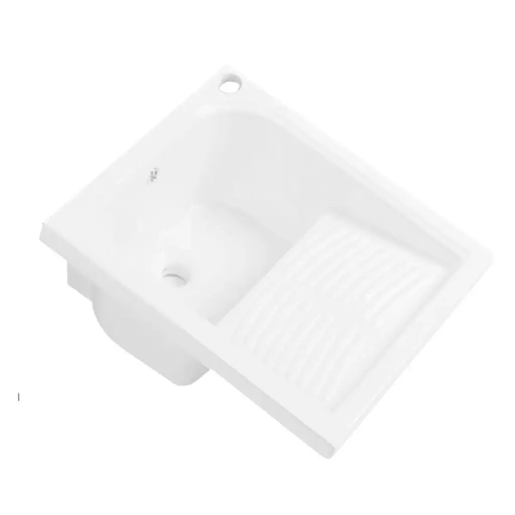 BATEA DE CERAMICA SUSPENDIDA DE 46 CM X 54 CM X 26 CM BLANCO REF. BAT-20 MARCA UNIQUE