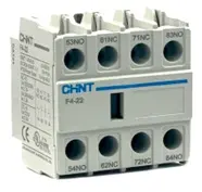 CONTACTOR AUXILIAR 2NA + 2NC P/NC1-NC2 MOD. F4-22  REF. 20300030 MARCA CHINT