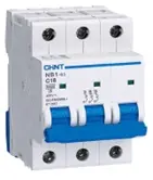 BREAKER TERMOMAGNETICO 3 X 63 AMP 230 / 480 V MOD. NB1-63P3-63  REF. 362669 COD.20900660 MARCA CHINT