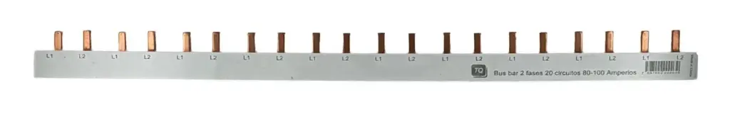 BARRA 2F 20 CIRCUITOS BIFASICA DE CONEXION MOD. TQ-EGB20  REF. 22001035 / 000039 MARCA CHINT