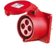 TOMA INDUSTRIAL HEMBRA P/EMPOTRAR 5P 63 A 415 V IP67 MOD. HTN4351  REF. 62200310 MARCA CHINT