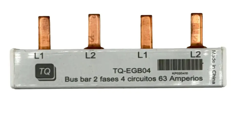 BARRA 2F 04 CIRCUITOS DE CONEXIÓN MOD. TQ-EGB04  REF. 22001010 MARCA CHINT