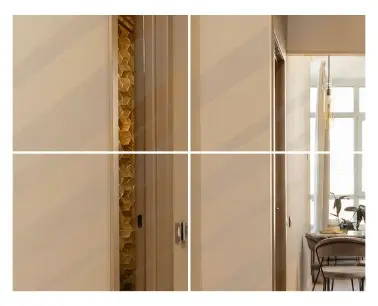 SET ESPEJO DE BAÑO RECTANGULAR AUTOADHESIVO 30 X 25 CM 4 PIEZAS REF. 00401223 MARCA PIERROT