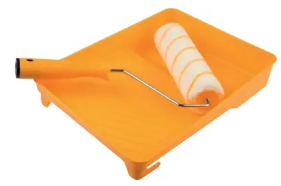 KIT DE BANDEJA + RODILLO CON FUNDA DE 9" X 5.7 MM COLOR AMARILLO REF. 40088 MARCA TOLSEN